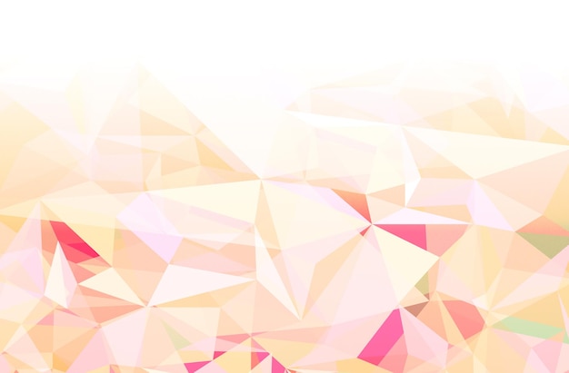 Vettore uno sfondo geometrico astratto rosa e giallo con un triangolo rosa e arancione.