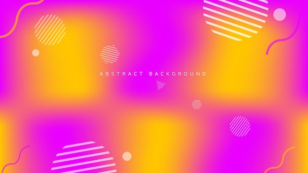 Pink Yellow Geometric Abstract Background