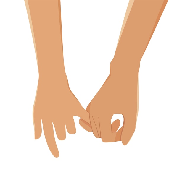 pinky promise , hand holding