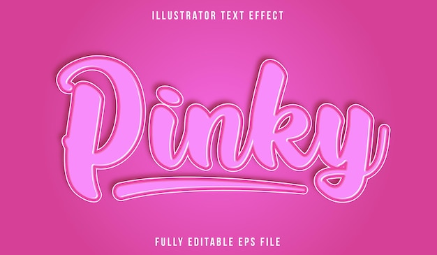 Vector pinky text style