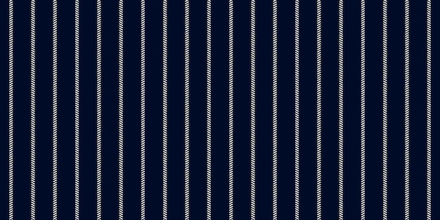 Pinstripe dark blue and white seamless pattern with narrow lines