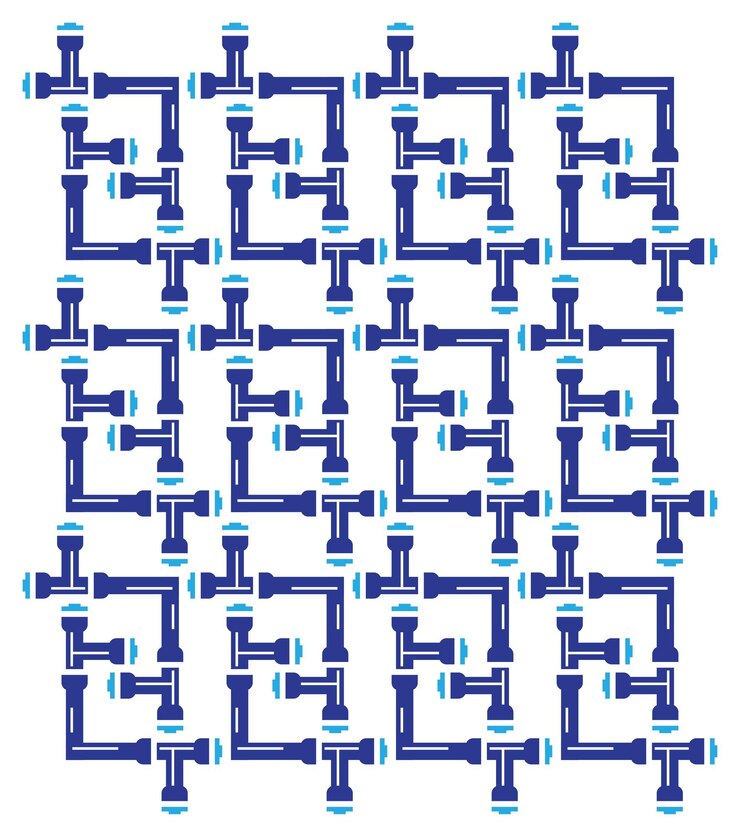 Vector pipe icon pipe fitting icon water gas oil pipeline plumbing work