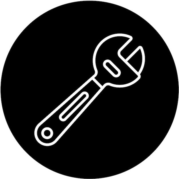 Pipe Wrench Icon Stijl