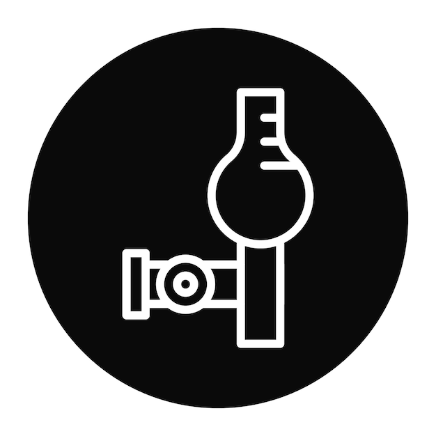 Pipette Bulb icoon vector afbeelding Kan worden gebruikt voor de wetenschap