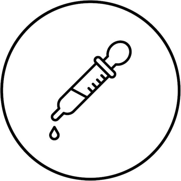 Vector pipette vector icon can be used for lab iconset