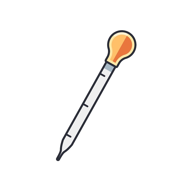 Vector pippette icon vector illustration used for scientific research purposes