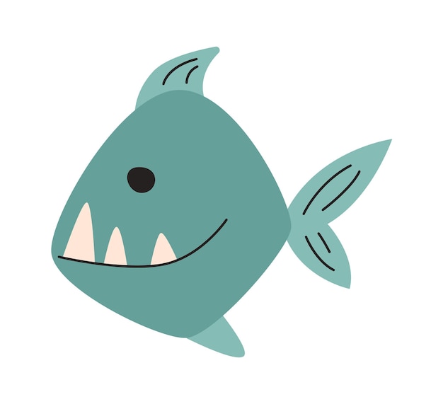 Piranha Fish Illustration