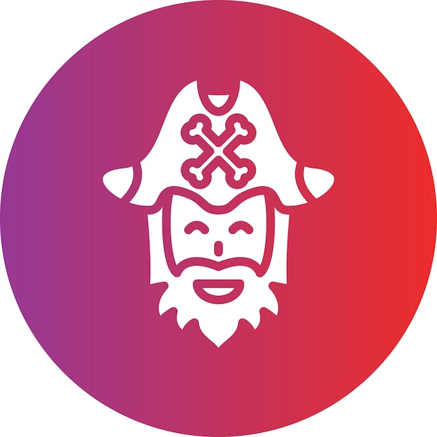 Pirate Beard Icon Style