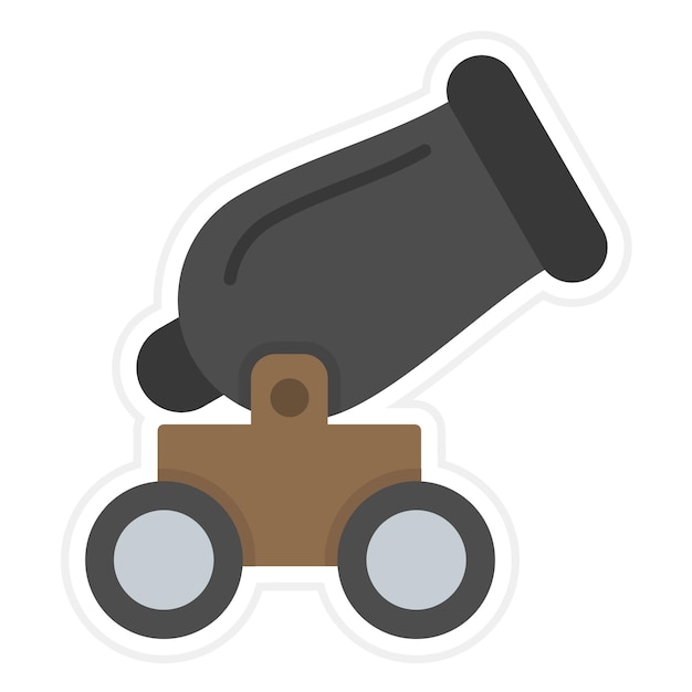 Pirate cannon icon vector image can be used for pirate