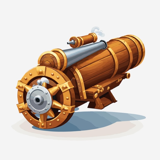 Vector pirate cannon vector