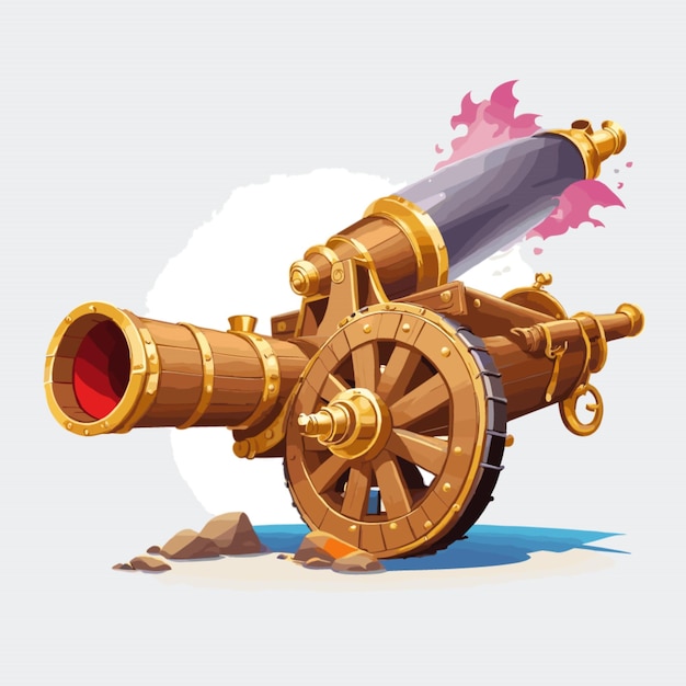 Vector pirate cannon vector