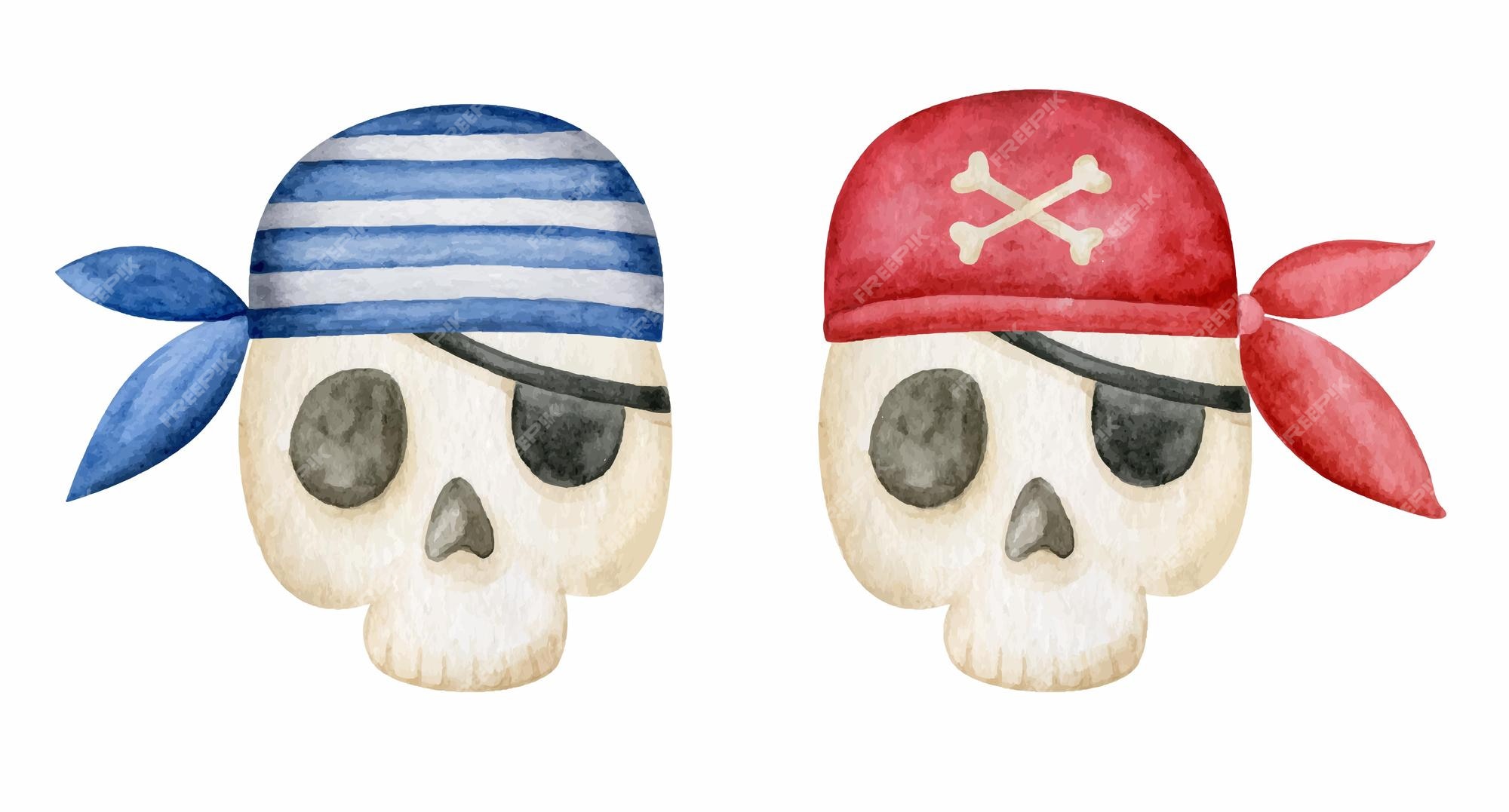 kids pirate skull clip art