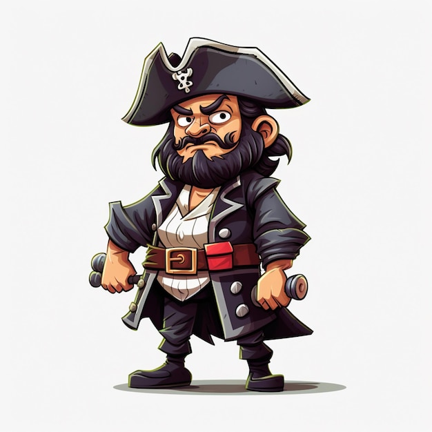 Pirate cartoon vector