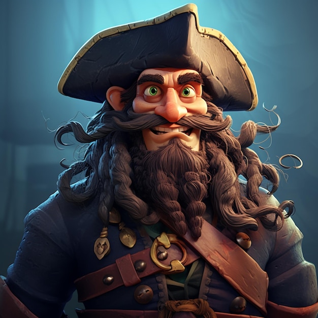 Vector pirate cartoon vector