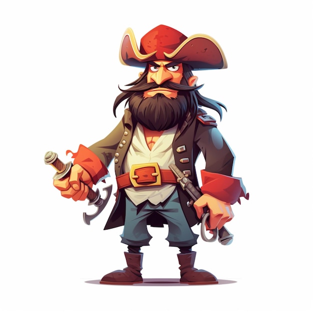 Pirate cartoon vector