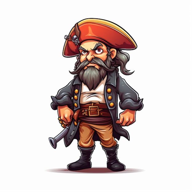 Pirate cartoon vector
