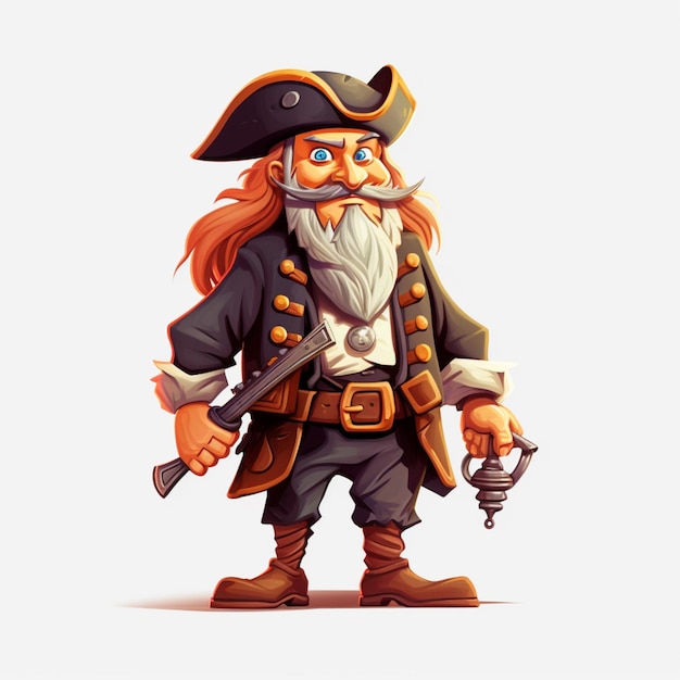 Pirate cartoon vector