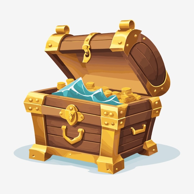 pirate chest vector