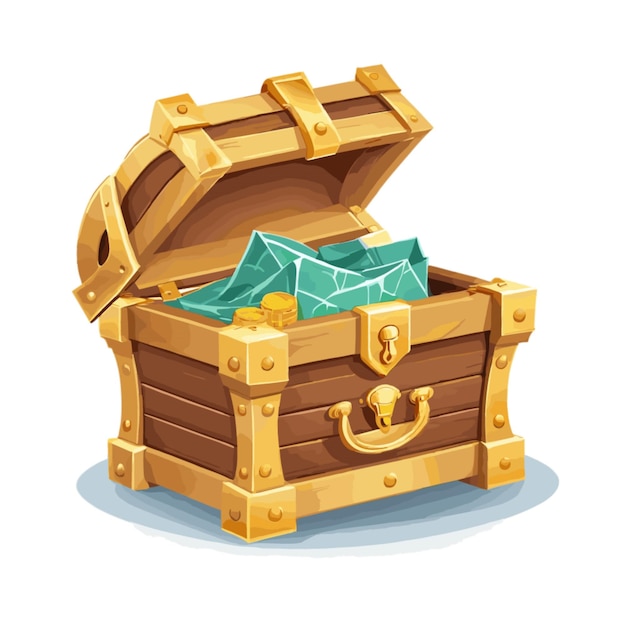 Vector pirate chest vector