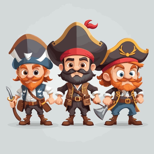 pirate crew vector