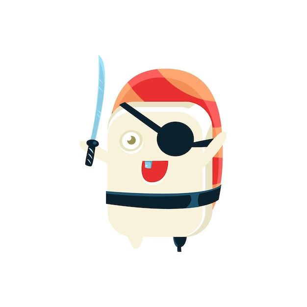 Pirate Funny Maki Sushi Character