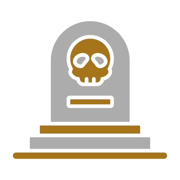 Vector pirate grave icon style