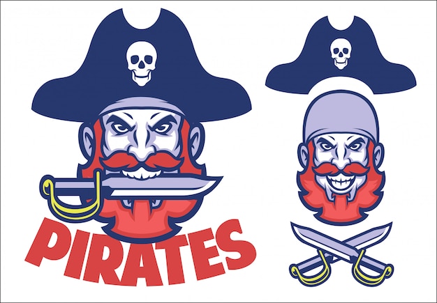 Pirate head mascot