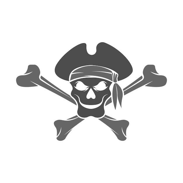 Pirate logo icon design illustration