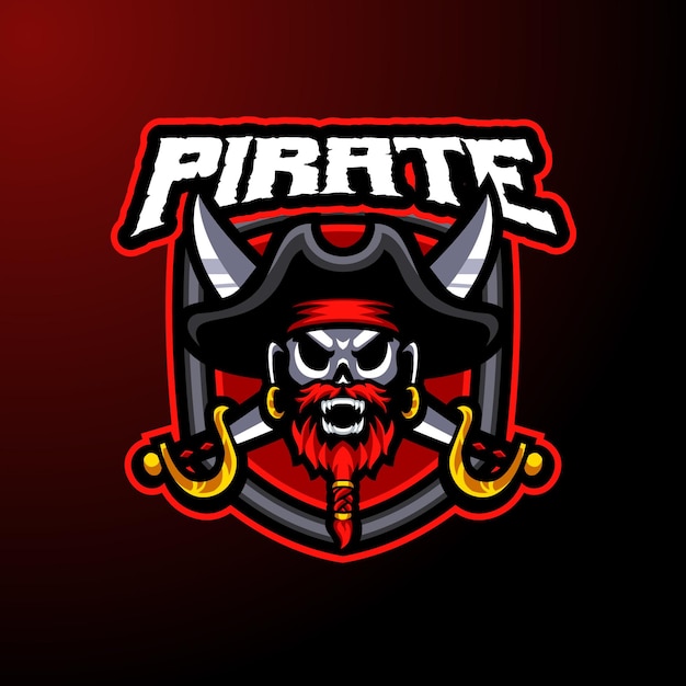 Pirate mascot logo