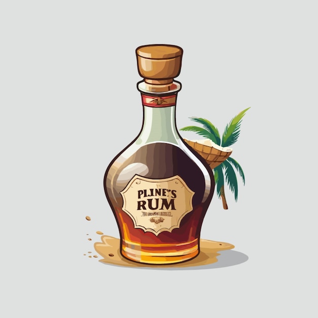 Vector pirate rum vector