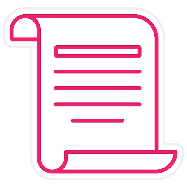 Pirate Scroll Icon Stijl