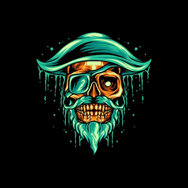 Pirate Skull Mascot