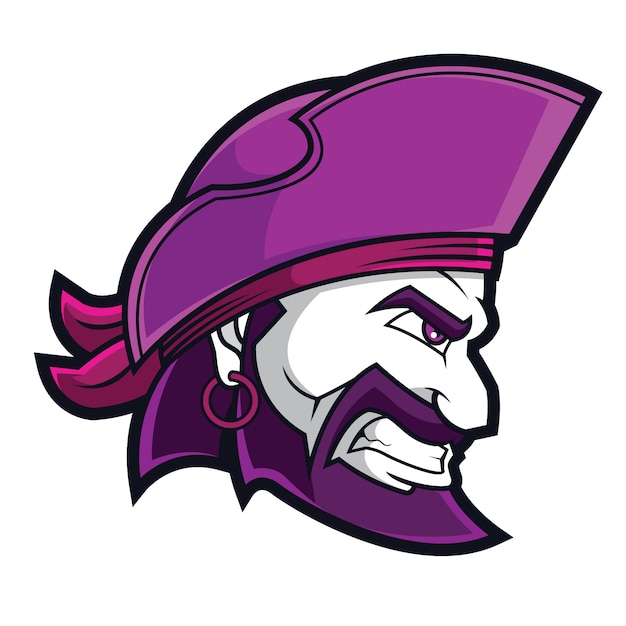 Vector pirate sports logo