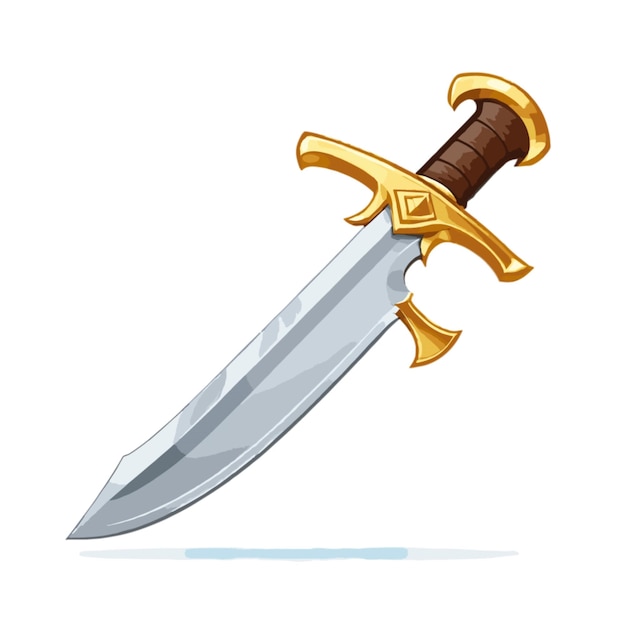 Pirate sword vector on a white background