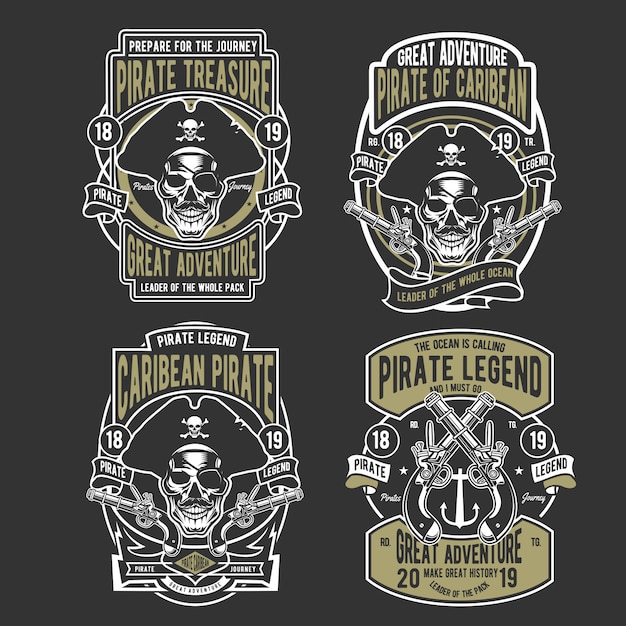 Vector pirates badge