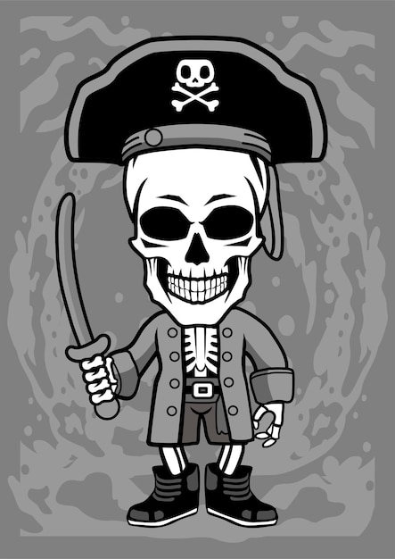 Vector pirates cartoon character