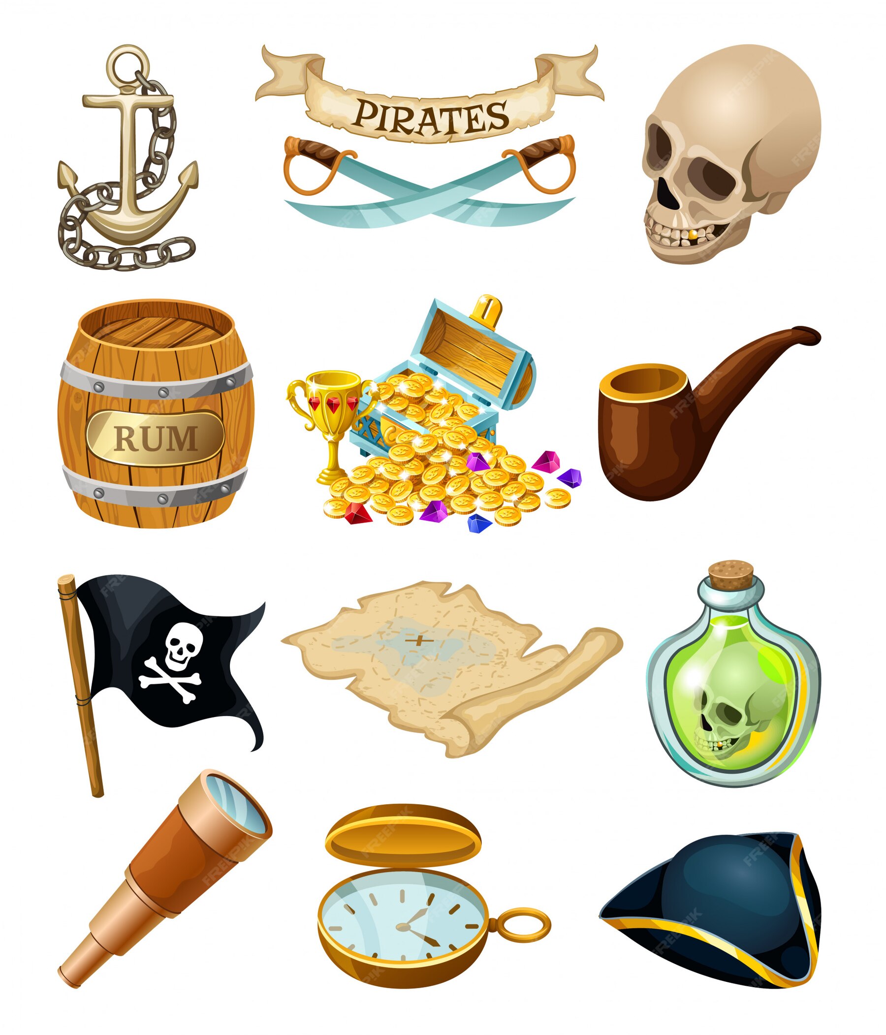 Pirates element PNG