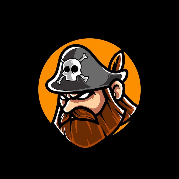 Pirates Head Sport Mascotte Logo