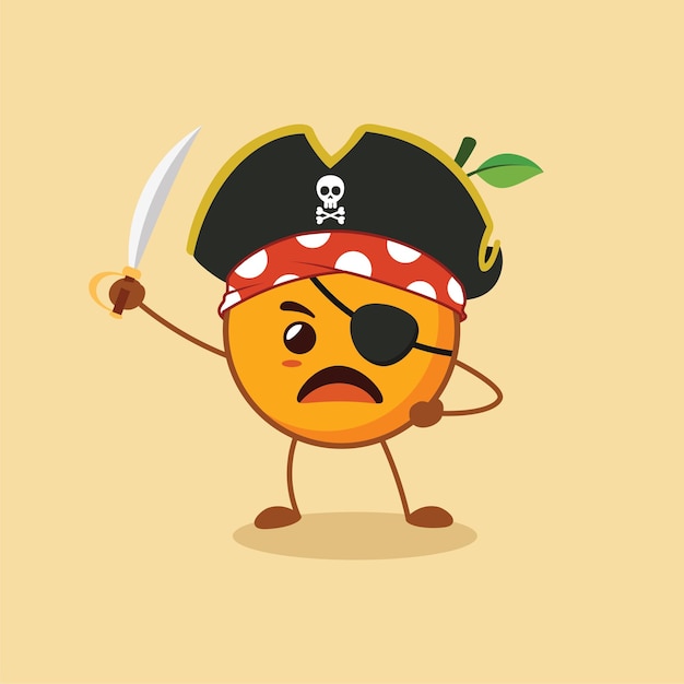 Vector pirates orange