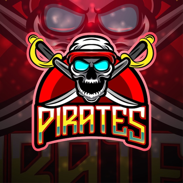 Pirati sport mascotte logo design