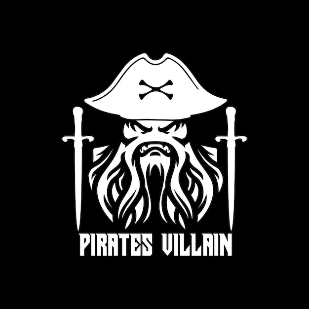 Pirates villain vector design