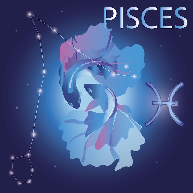 Pisces zodiac sign. Horoscope, astrology, prediction.