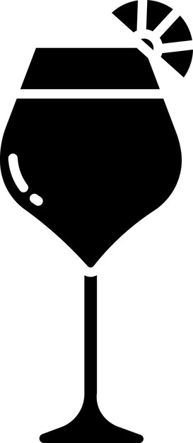 Pisco Sour vaste glyf vector illustratie