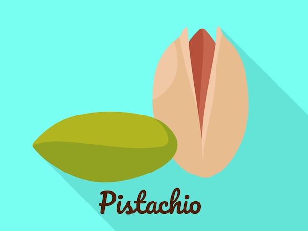 Pistachio icon Flat illustration of pistachio vector icon for web design