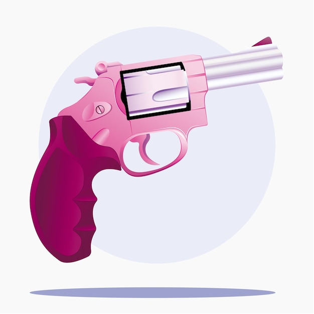 Pistol gun vector illustration