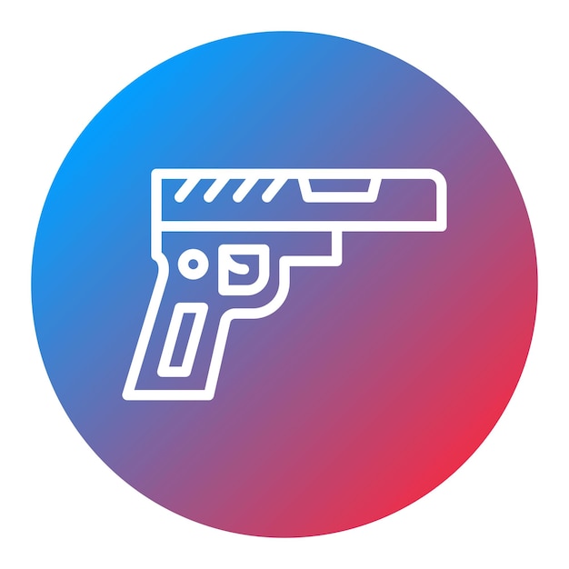 Pistol icon vector image Can be used for Shooting