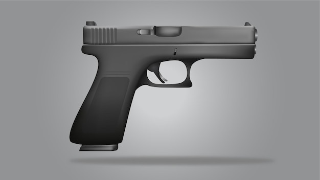 Vector pistol vector illustration