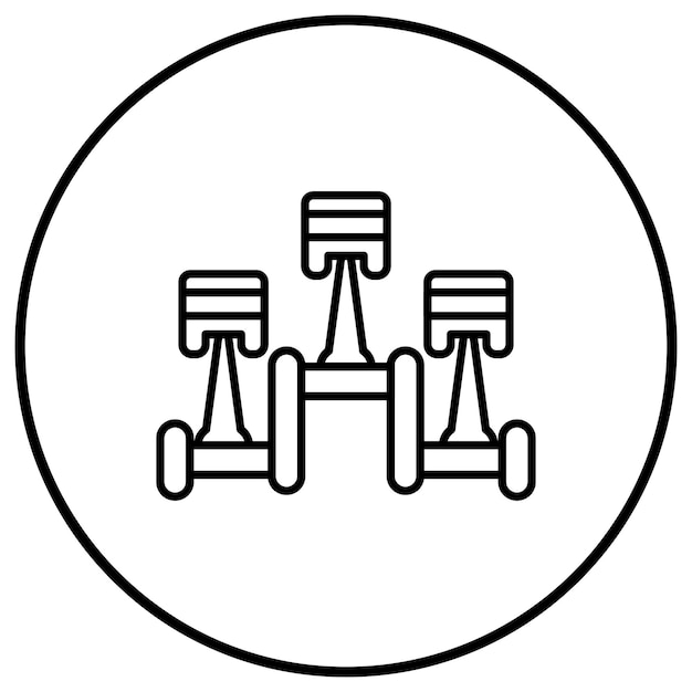 piston icon vector image can be used for engineering