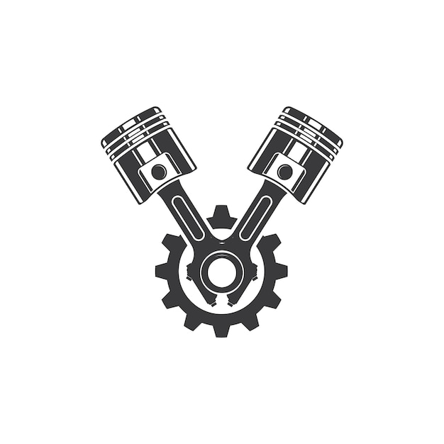 Vector piston vector icon illustration design template