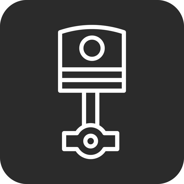 Piston vector icoontje illustratie van Engineering icoonset